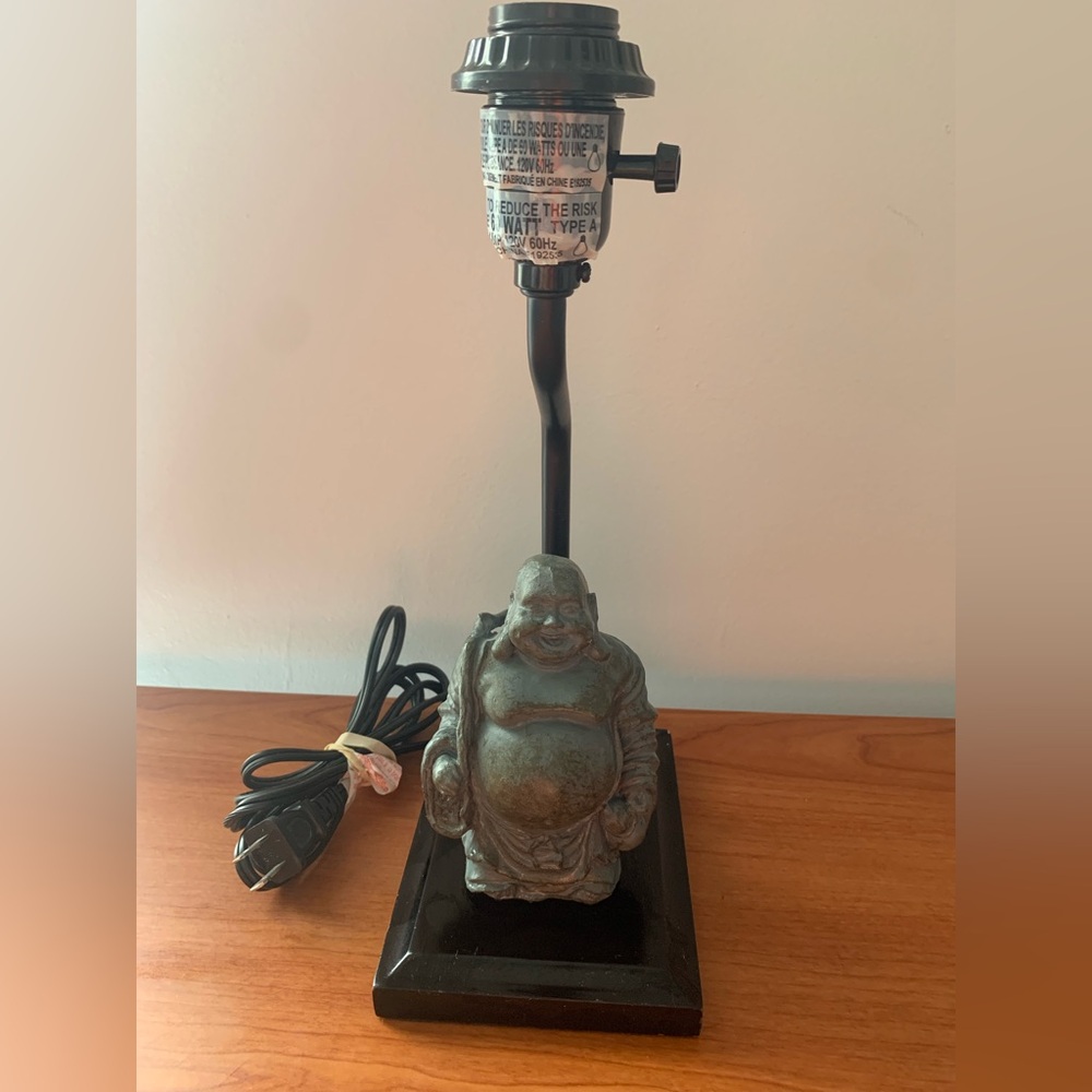 Vintage Buddha Desk Lamp Without Shade